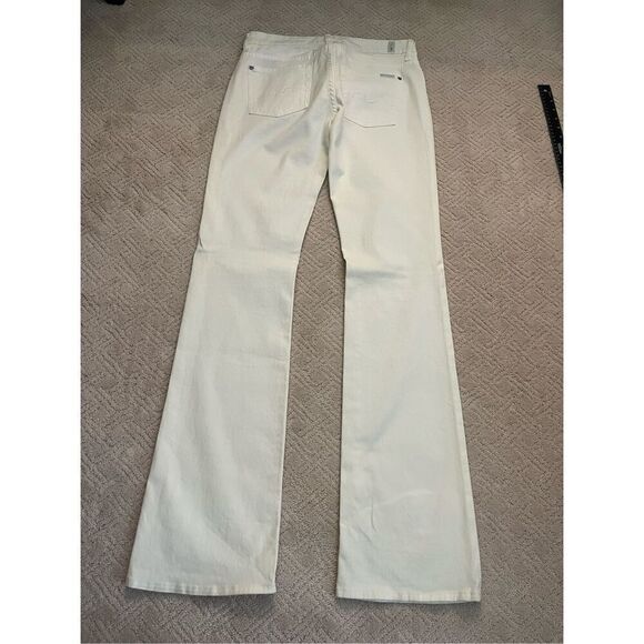 NWOT 7 For All Mankind Off-White Straight Leg Jeans - Picture 4 of 5